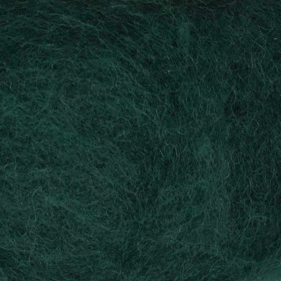 Carded NZ Wool For Needle Felting Batts - Bottle Green #109