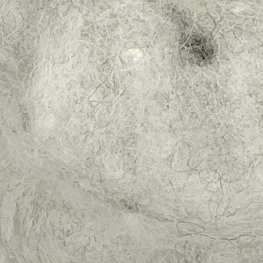 Carded NZ Wool For Needle Felting Batts - Hint of Grey #02