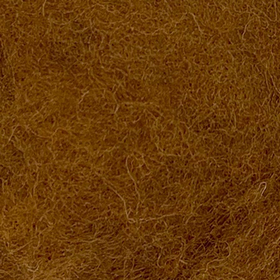 Carded NZ Wool For Needle Felting Batts - Chestnut #23