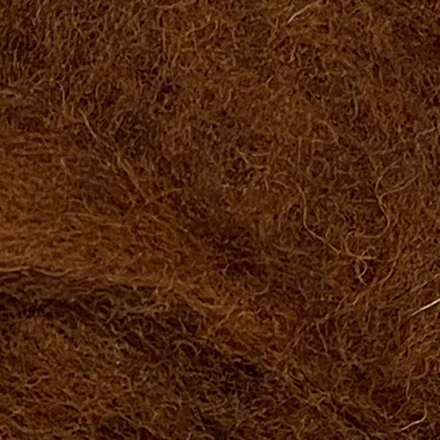 Carded NZ Wool For Needle Felting Batts - Coffee #24