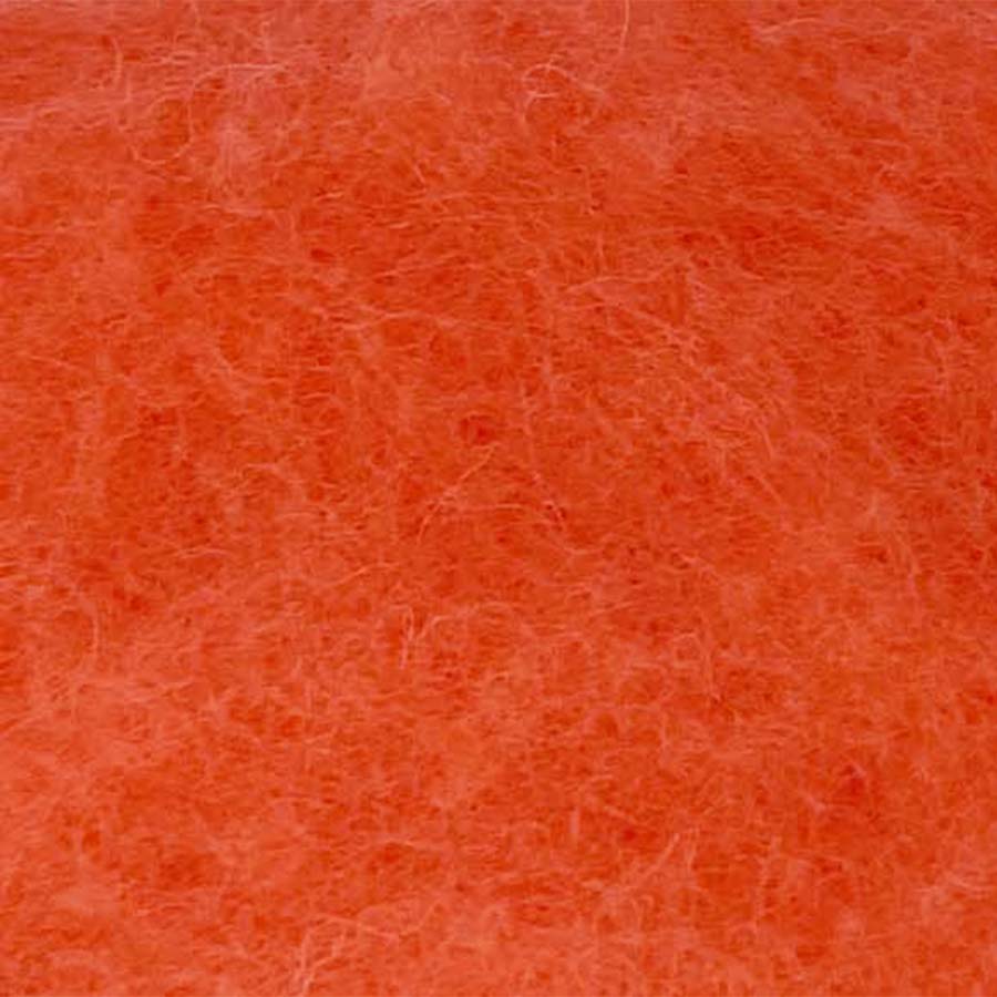 Carded NZ Wool For Needle Felting Batts - Coral #33