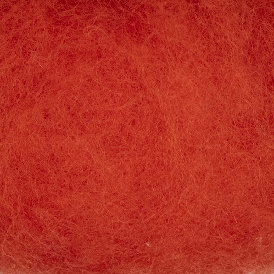Carded NZ Wool For Needle Felting Batts - Lava #38
