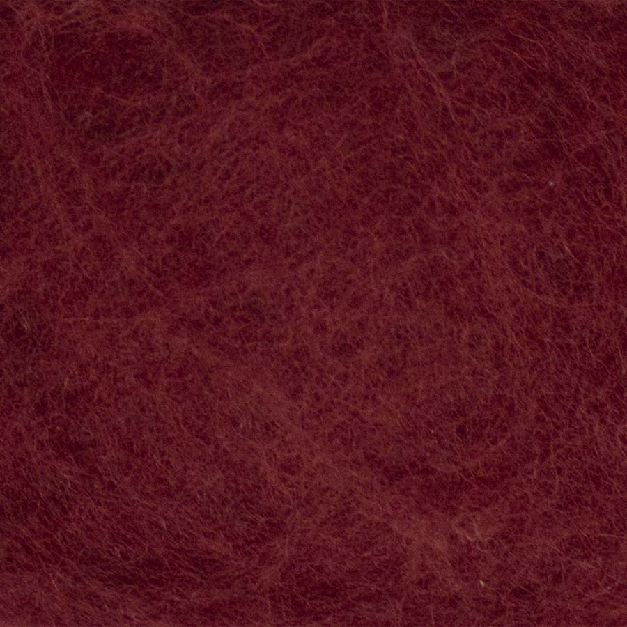 Carded NZ Wool For Needle Felting Batts - Burgundy #40