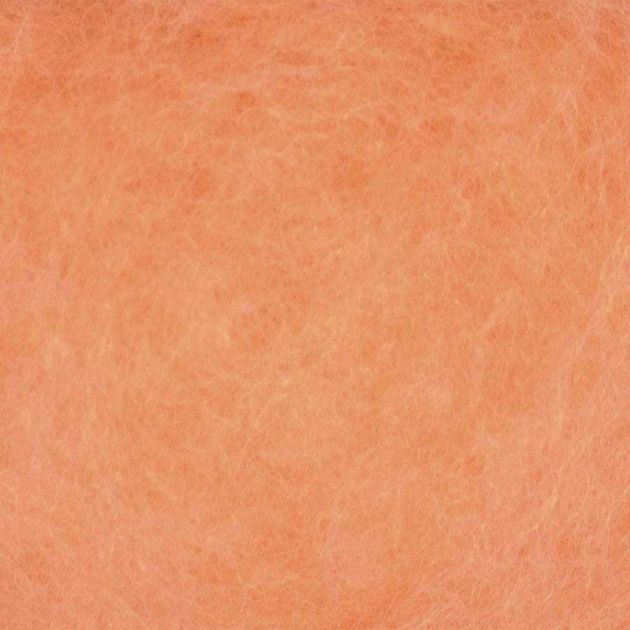 Carded NZ Wool For Needle Felting Batts - Peach #50
