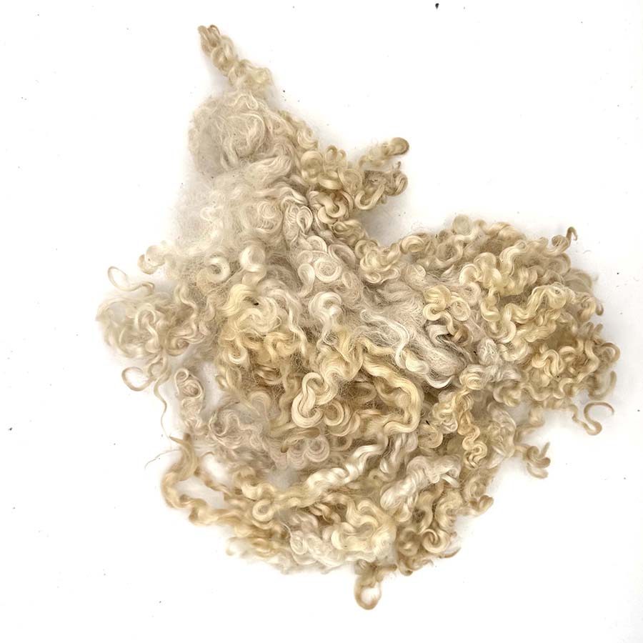 Wool Locks Fleece (54) Wensleydale Off-white, Cream 28g