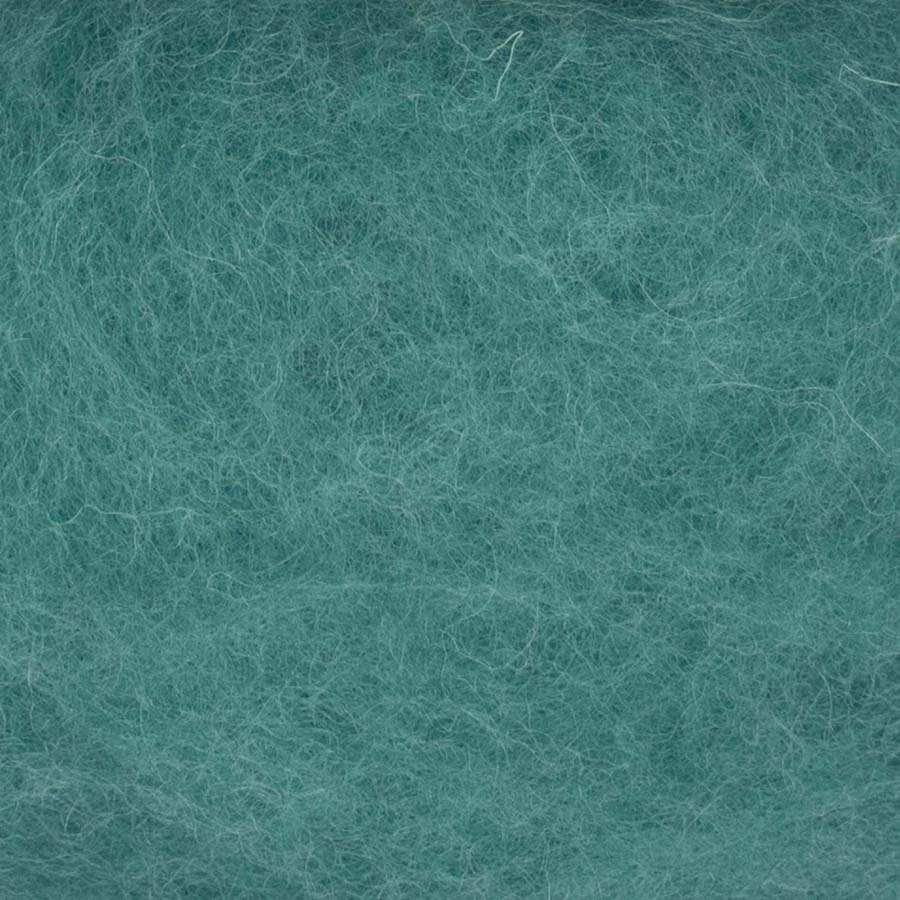 Carded NZ Wool For Needle Felting Batts - Turquoise #64