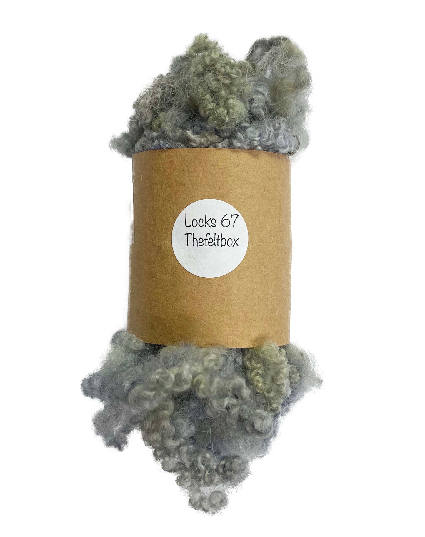 Bluefaced Leicester Wool Locks (67) Fleece | Light Blue, Grey 14g