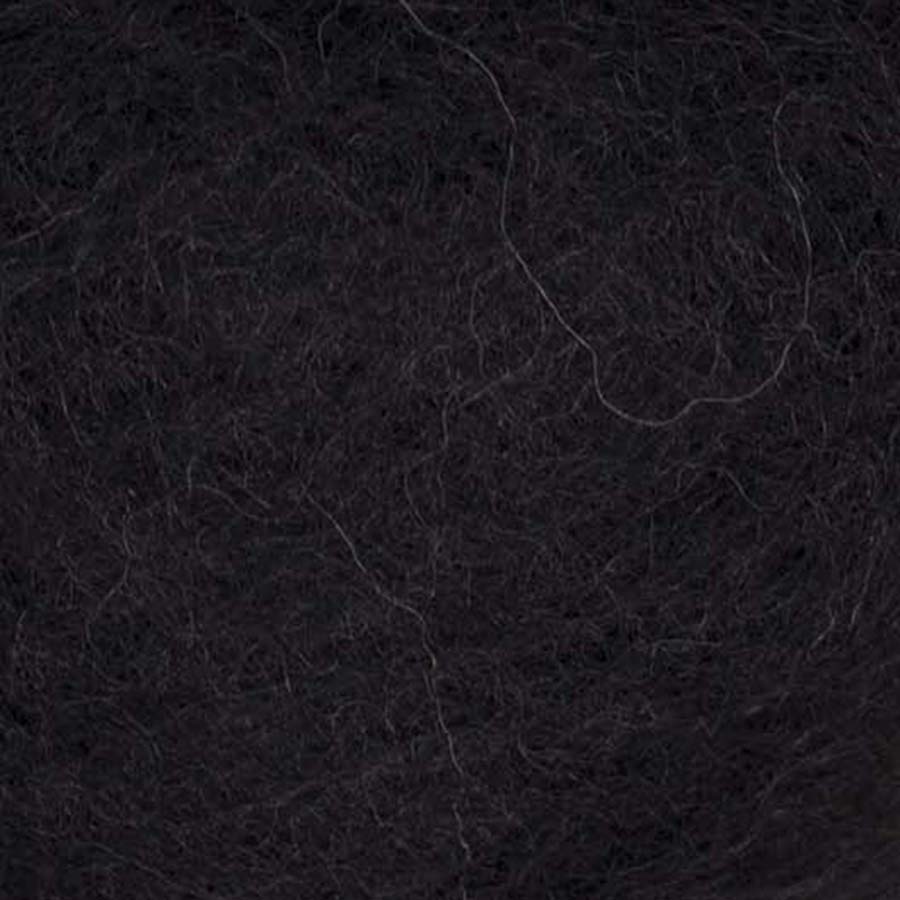 Carded NZ Wool For Needle Felting Batts - Black #08