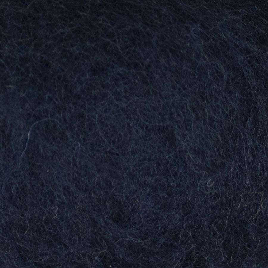 Carded NZ Wool For Needle Felting Batts - Midnight Blue #85