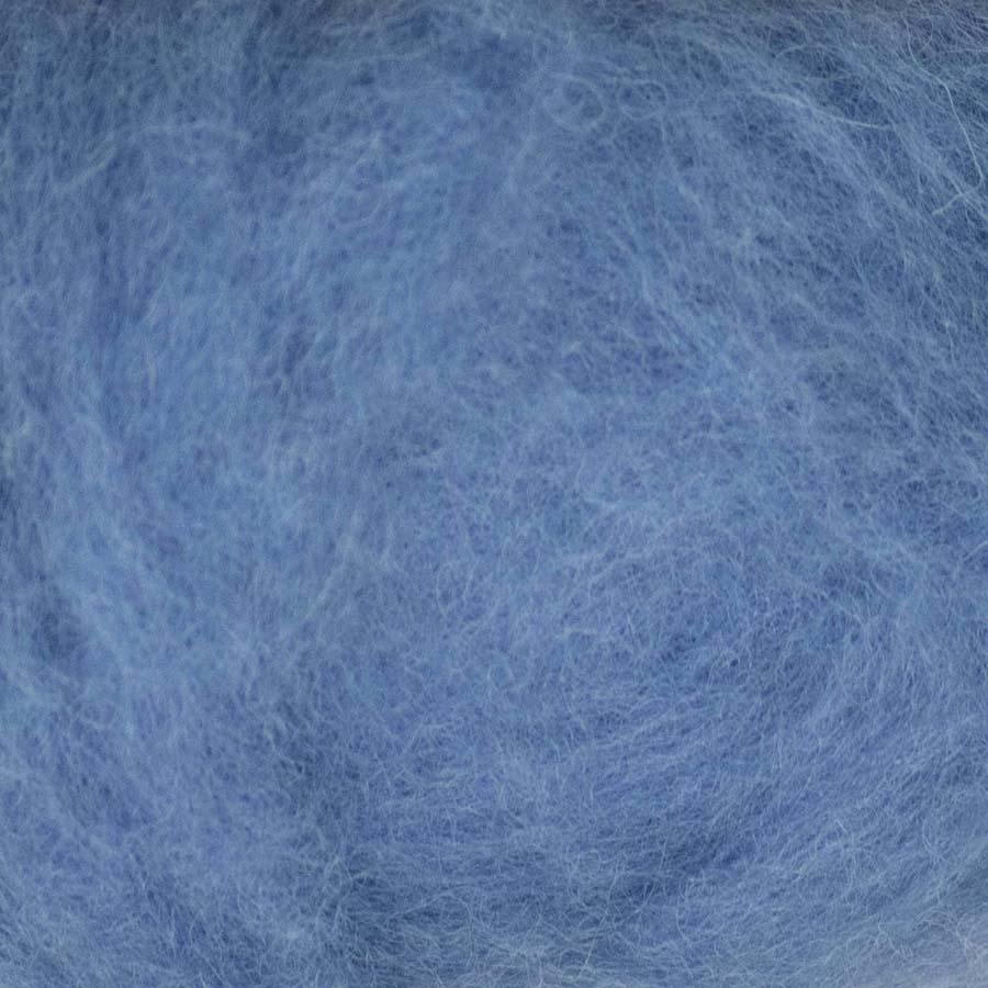Carded NZ Wool For Needle Felting Batts - Bleu de France #91