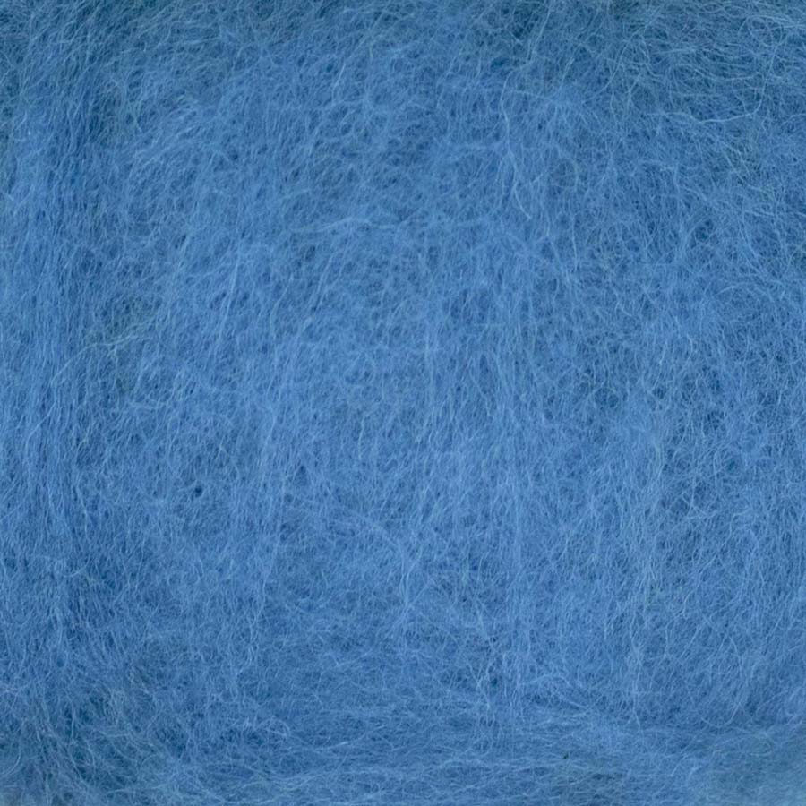 Carded NZ Wool For Needle Felting Batts - Azure #93