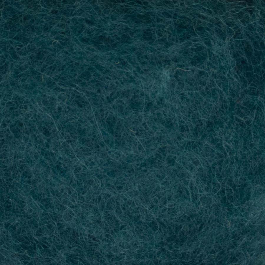 Carded NZ Wool For Needle Felting Batts - Dark Peacock #95