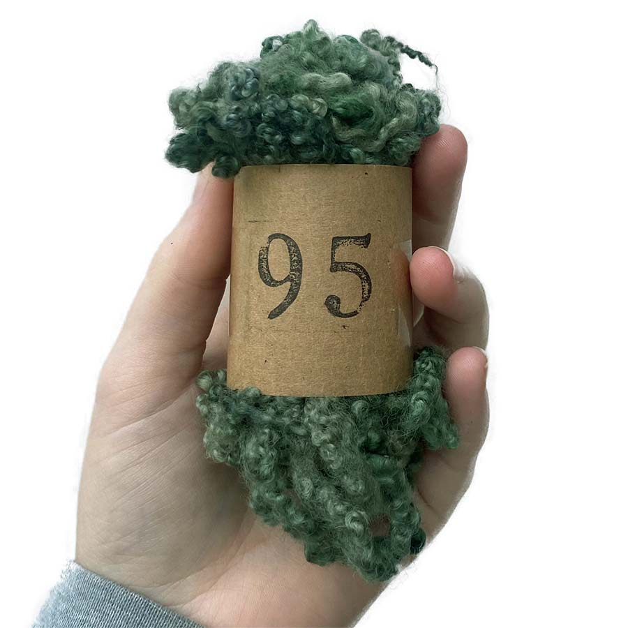 Forest Green BFL Wool Locks (95) | Needle Felting UK 14 g