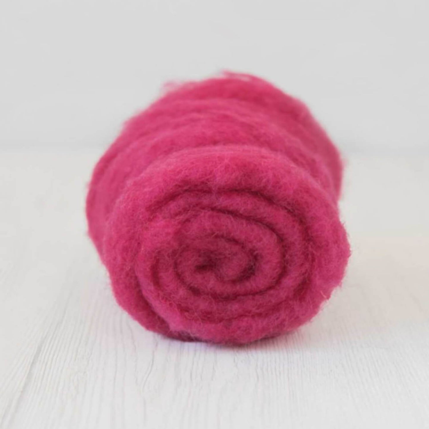 Carded Felt Wool Needle Felting Carded Batt Pink Orchid Maori DHG Raspberry