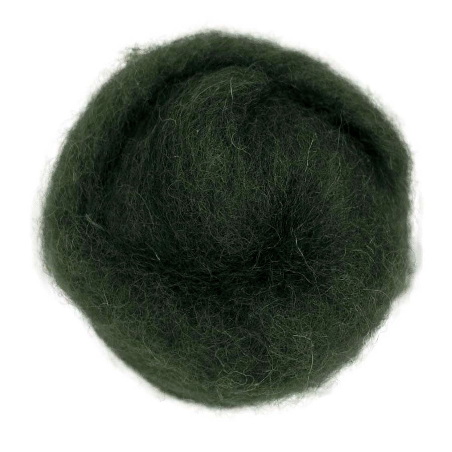 Carded Maori Wool Needle Felting DHG Batting Single Colours Batts 20g
