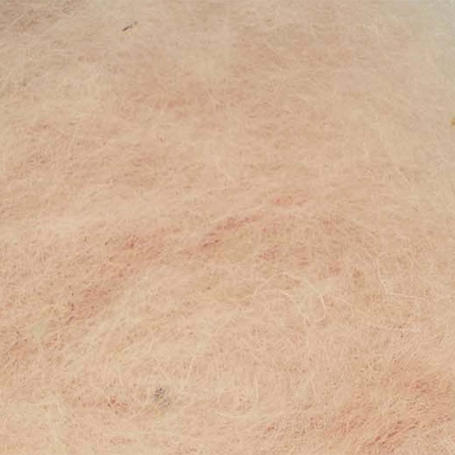 Carded Felt Wool Needle Felting Carded Batt Peach Pink Blush Maori DHG Hlollyhock