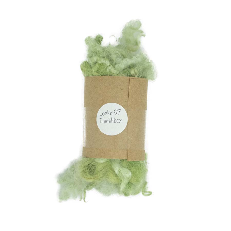 Light Green Mixed Wool Locks (97) Fleece | 14g