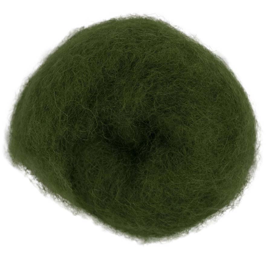 Carded Maori Wool Needle Felting DHG Batting Single Colours Batts 20g