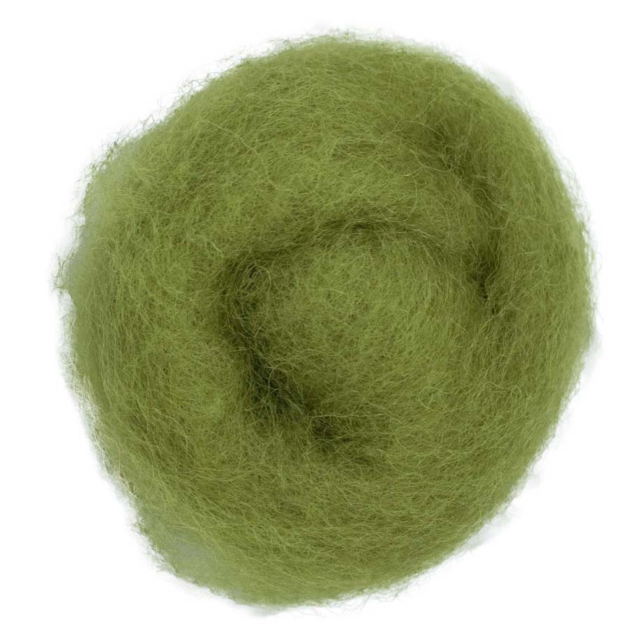 Carded Maori Wool Needle Felting DHG Batting Single Colours Batts 20g