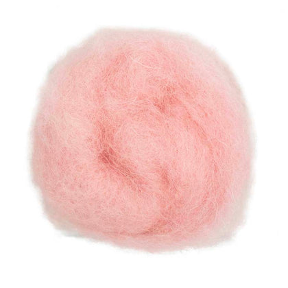Powder – delicate pale blue shade of Maori carded wool. 100g felting fibre for needle felting, wet felting, and craft projects. Use as base wool, core fibre, or a smooth finishing layer.