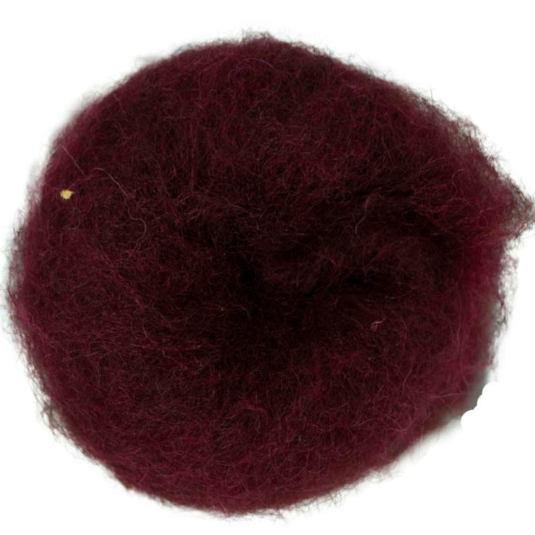 fibre for needle felting, wet felting, and spinning. Excellent as a base wool, dense core, or vibrant finishing detail.
