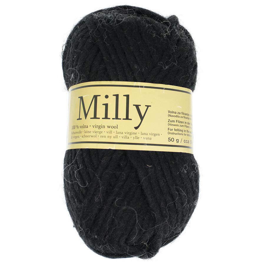 Light Chunky Yarn Milly  Pure Wool Knit and Felt 50 g