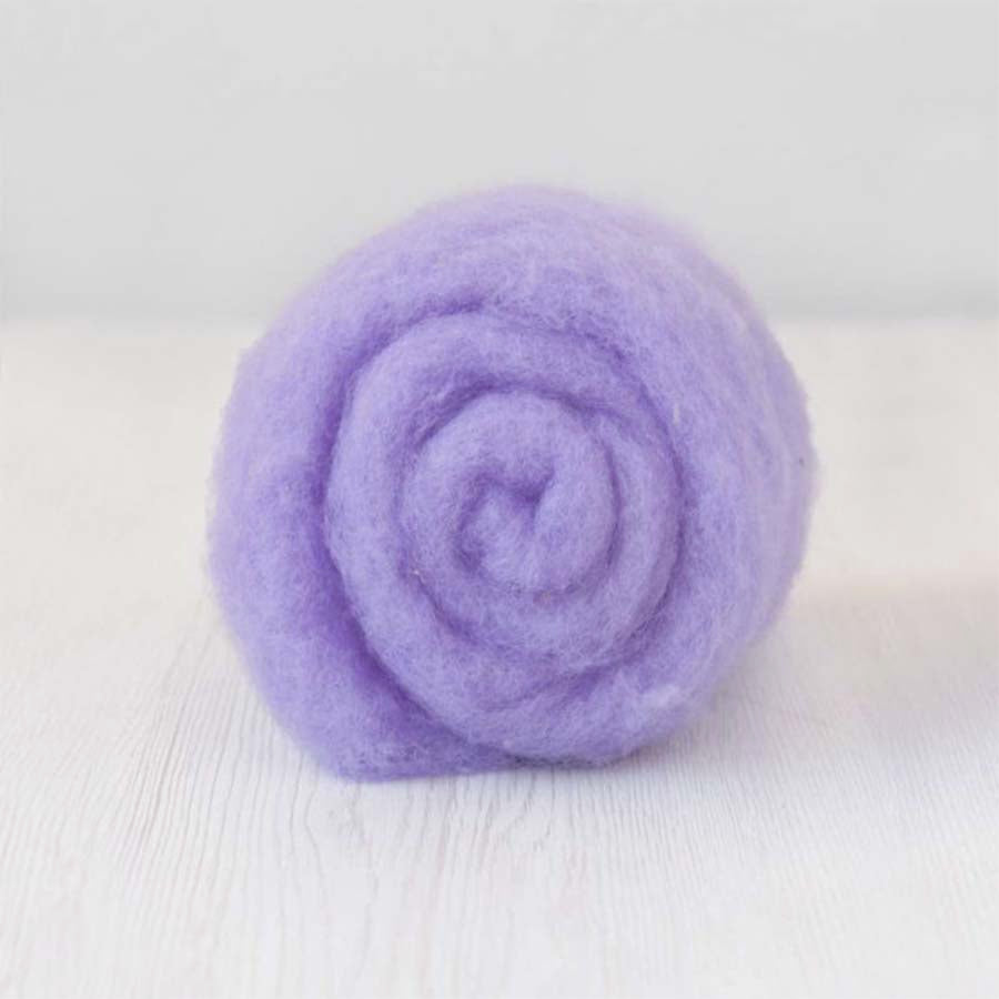 Carded Maori Wool Needle Felting DHG Batting Single Colours Batts 20g