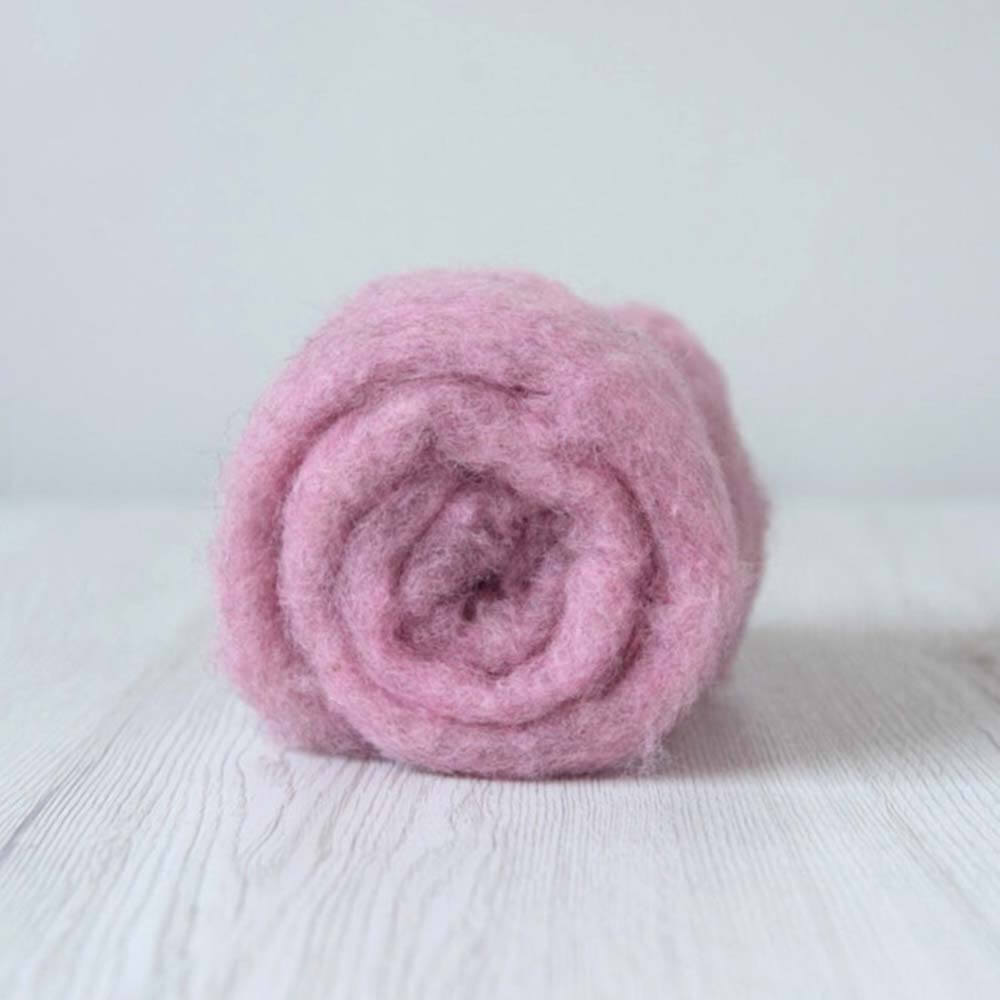 Carded Needle Felting Carded Batt Lilac Purple Maori DHG Dust