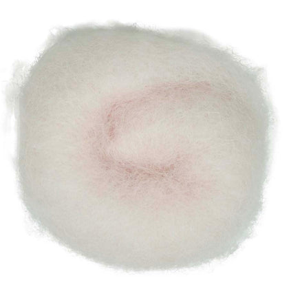 Cherry Blossom – soft blossom pink shade of Maori carded wool. 100g felting fibre for needle felting, wet felting, and craft projects. Use as base wool, core fibre, or a smooth finishing layer.