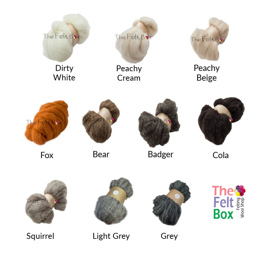 Carded Sliver Needle Felting Wool Core Shetland Corriedale Many Shades –  The Felt Box