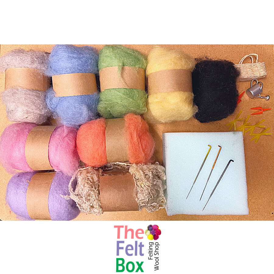 Needle Felting Kit – Cute Easter Animals & Ornaments with Wool