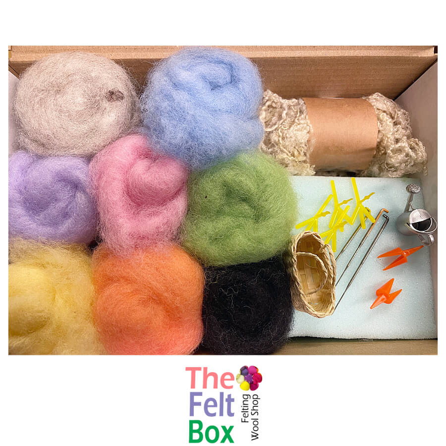 Needle Felting Kit – Cute Easter Animals & Ornaments with Wool