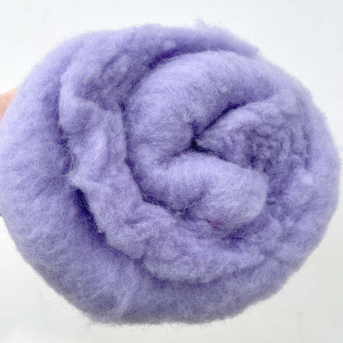 Carded Fine Merino Felting Wool Lilac 100g
