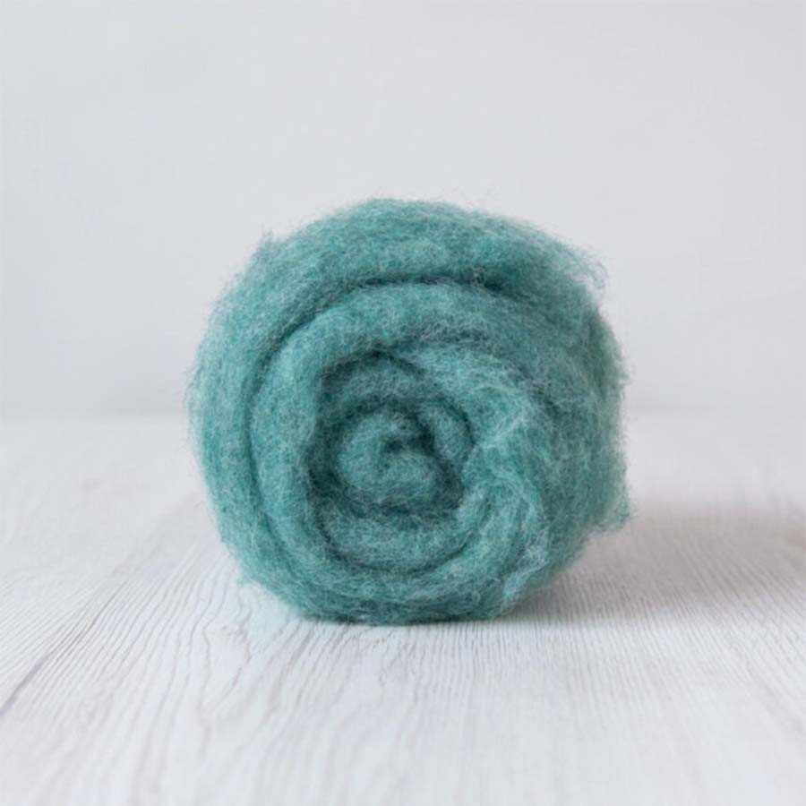 Carded Felt Wool Needle Felting Carded Batt Maori DHG Eucalyptus