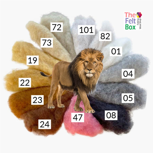 Felting Wool Set Lion Wool Set (no instruction) NEW 50g