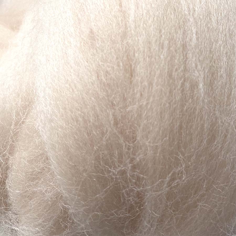 Merino Roving Felting WOOL TOP 21 mic 3D 2D Nuno Fibre Nude Acacia
