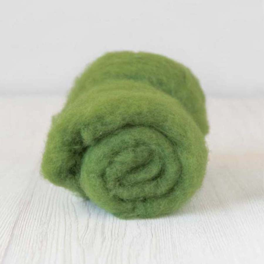 Carded Felt Wool Needle Felting Carded Batt Maori DHG Leaf