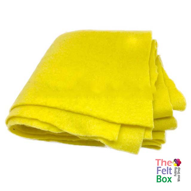 Prefelt Wool Felt Picture Backing Fabric Merino Yellow