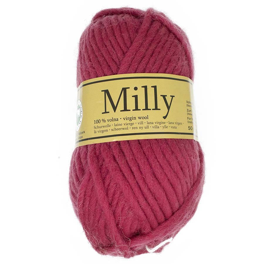 Light Chunky Yarn Milly  Pure Wool Knit and Felt 50 g