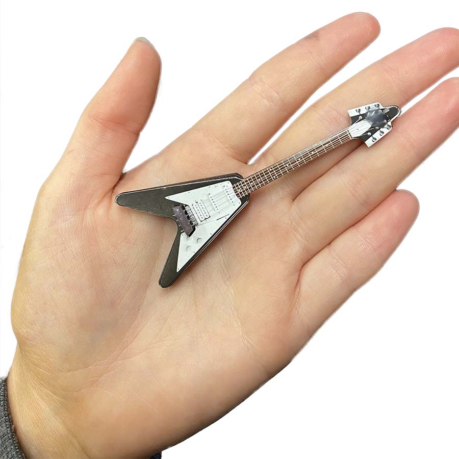 Rock Acoustic Guitar Wooden Accessory 8.5 cm