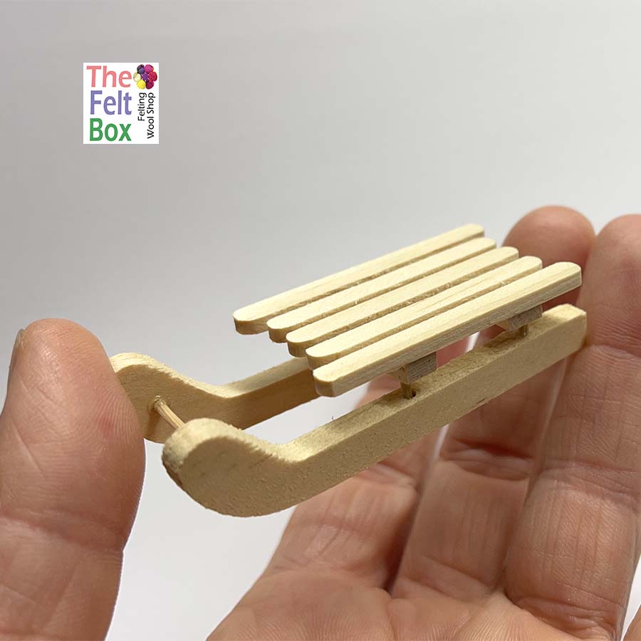 Sledge Wooden Toy Accessory Miniature 65mm