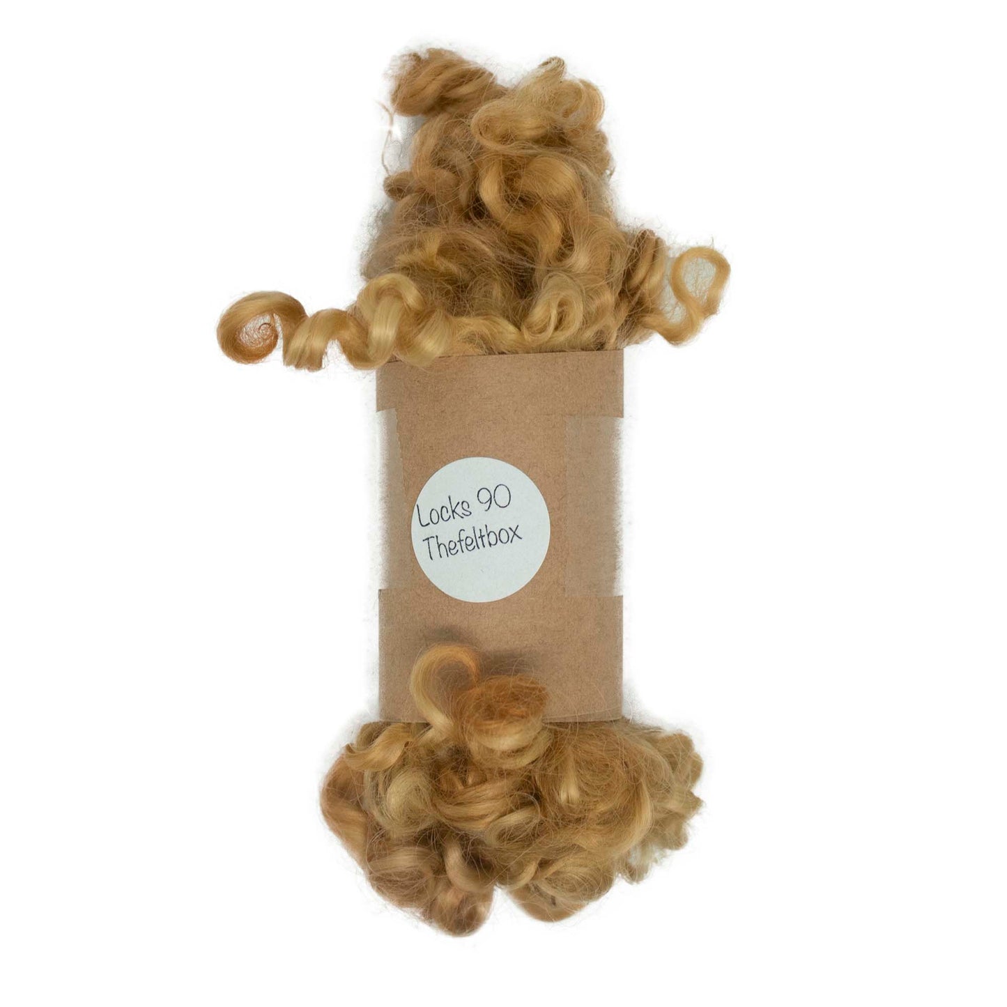 Natural ginger Wensleydale (90) Wool Locks Mixed Shades |14g Fleece