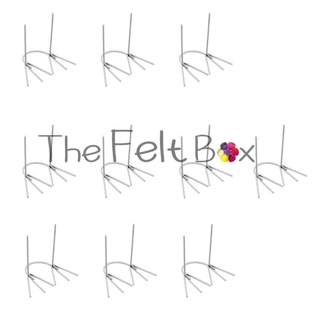 Metal Legs For Needle Felting Small White H 45 mm W 20mm
