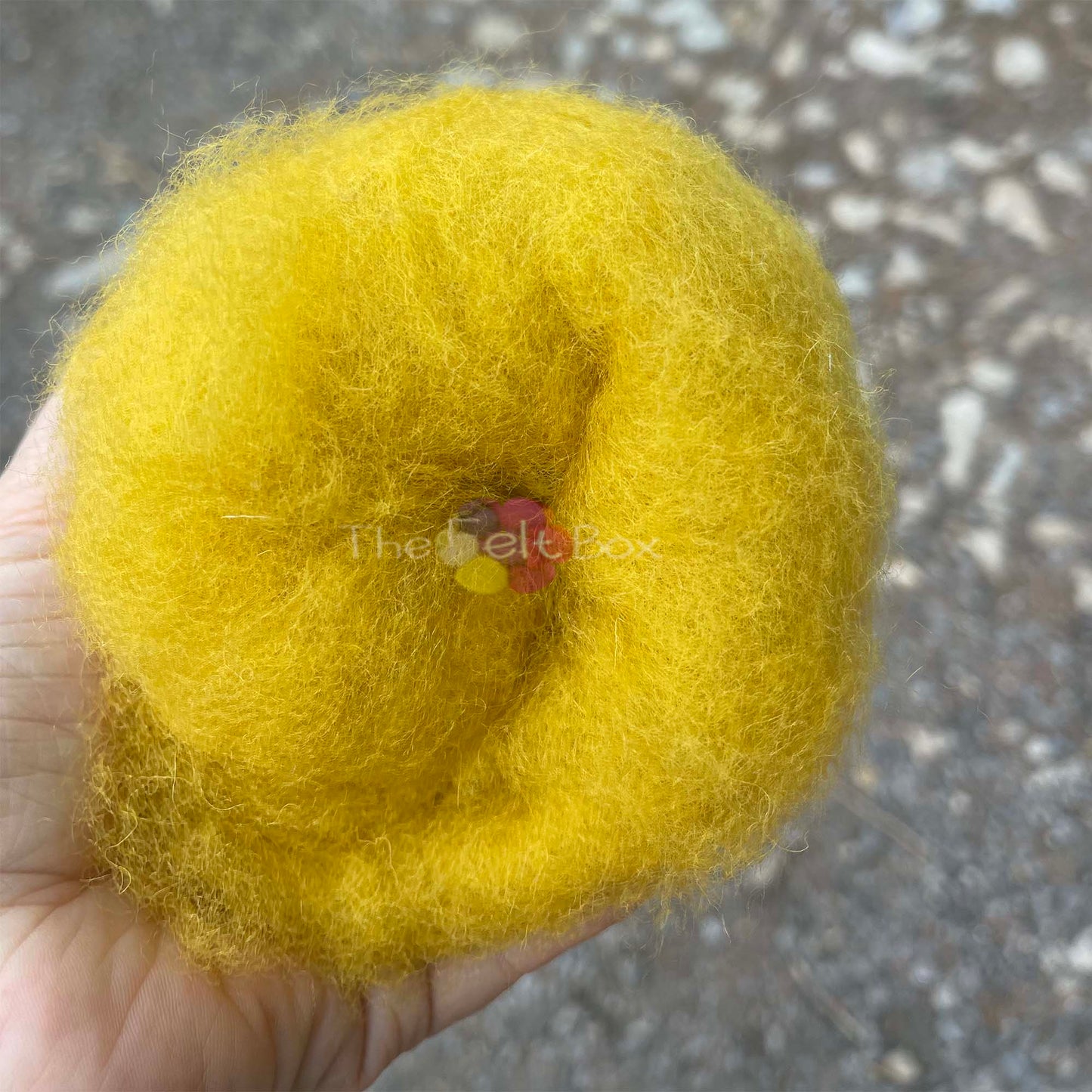 Carded Wool For Felting, Needle Felting Batting, Honey ( 114 )