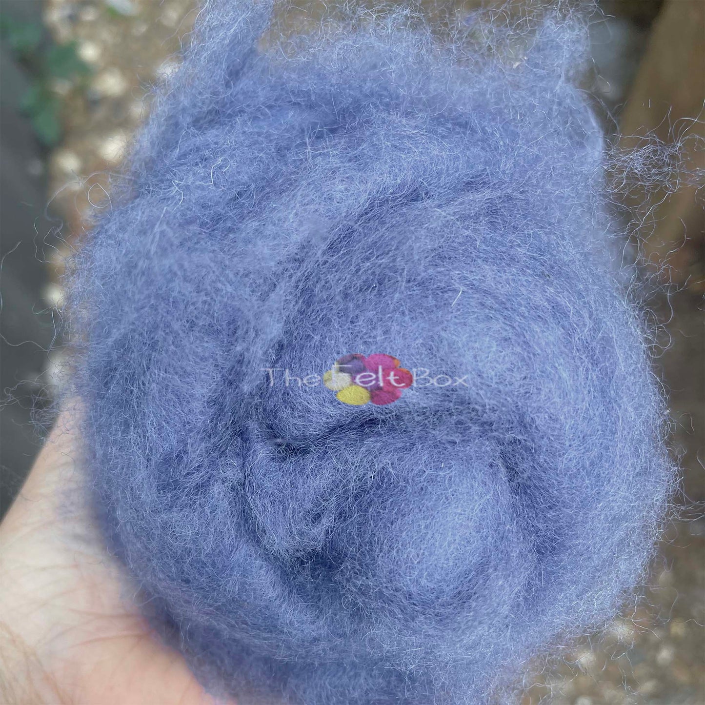 Carded Wool For Felting, Needle Felting Batting, Violet  ( 117 )
