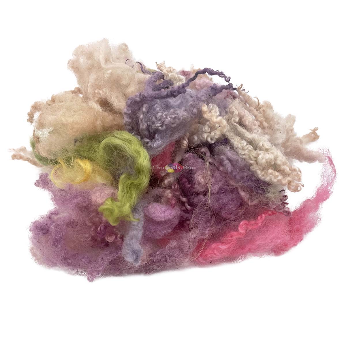 Multicoloured Wool Locks Fleece (59) | 14g Needle felting Supplies