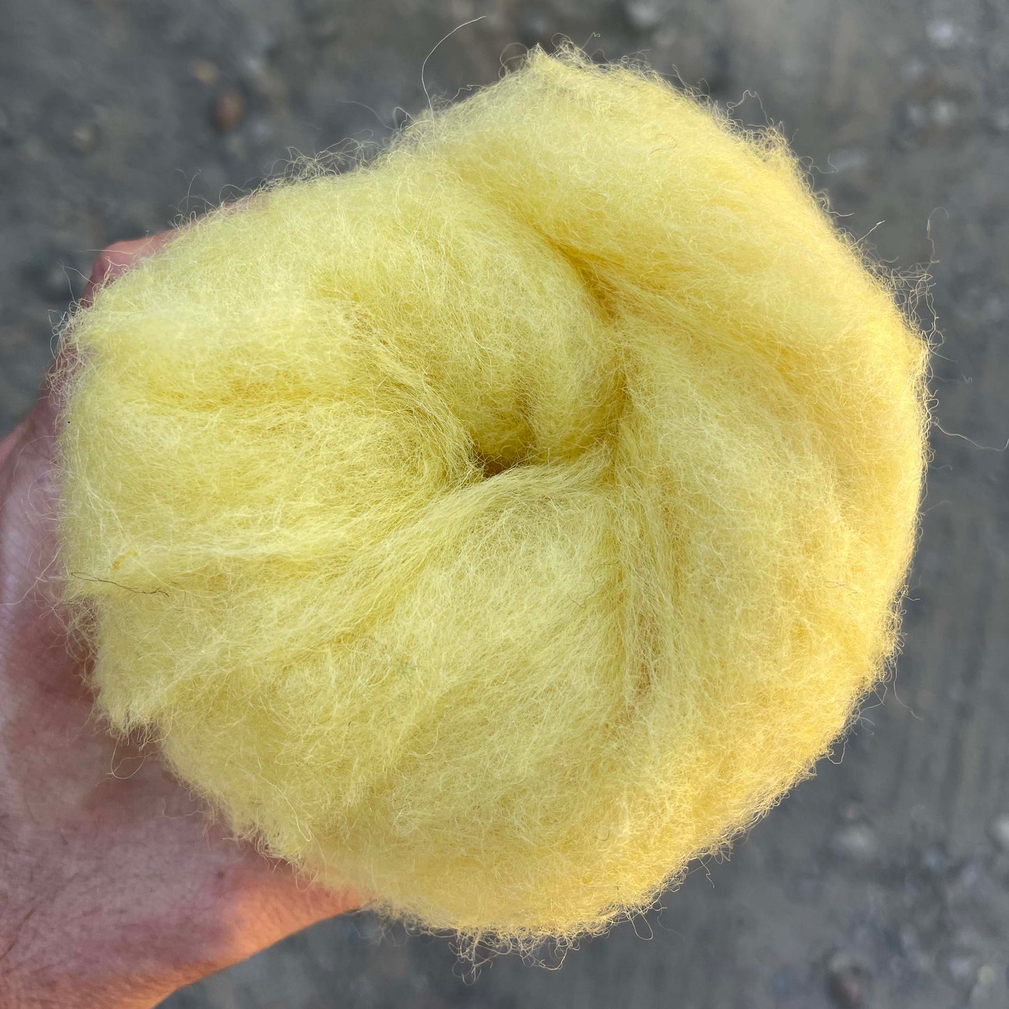 Carded Wool For Felting, Needle Felting Batting, Sunshine ( 104 )