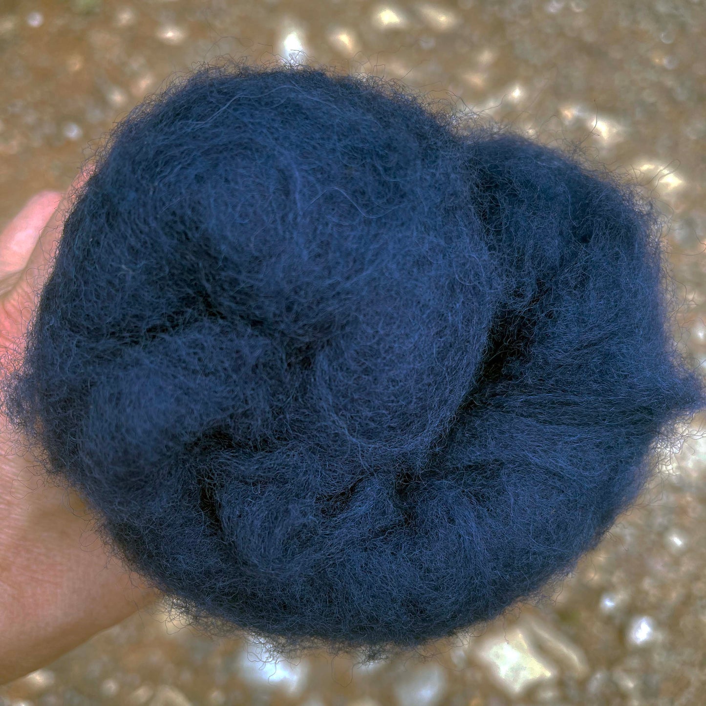 Carded NZ Wool For Needle Felting Batts - Prussian Blue #94