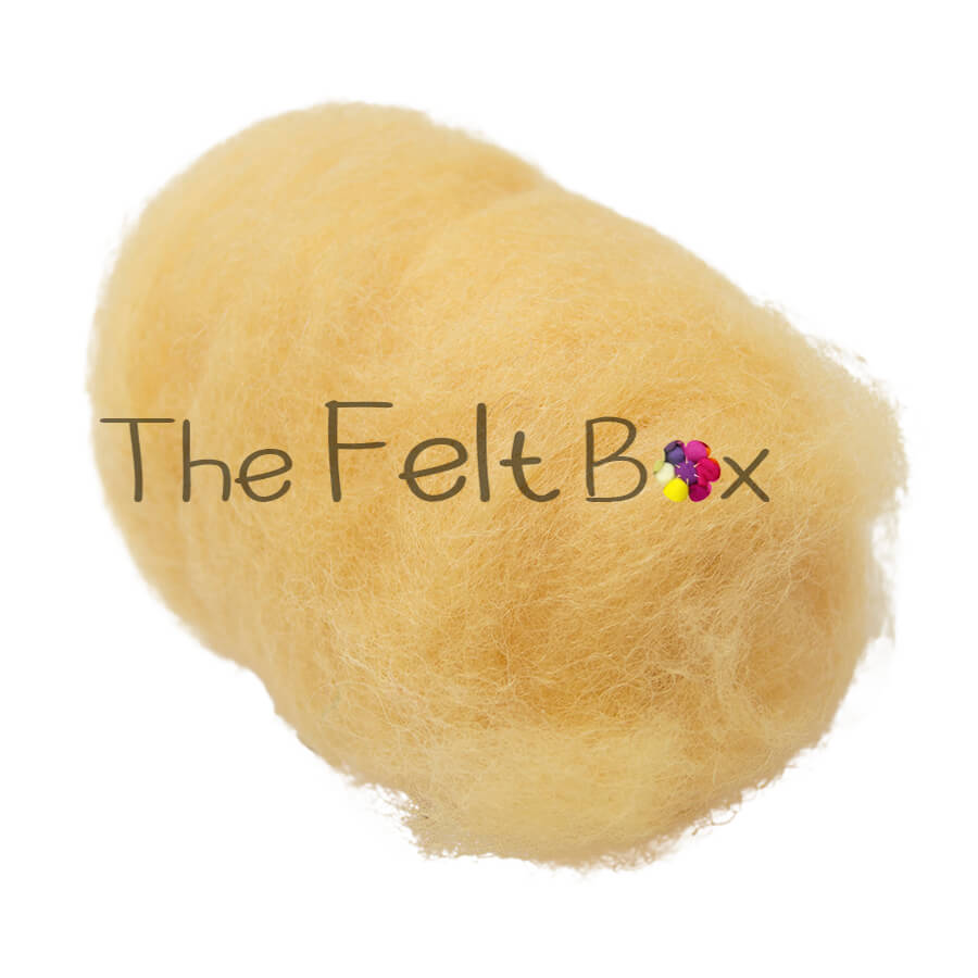 Carded NZ Wool For Needle Felting Batts - Sunshine #104