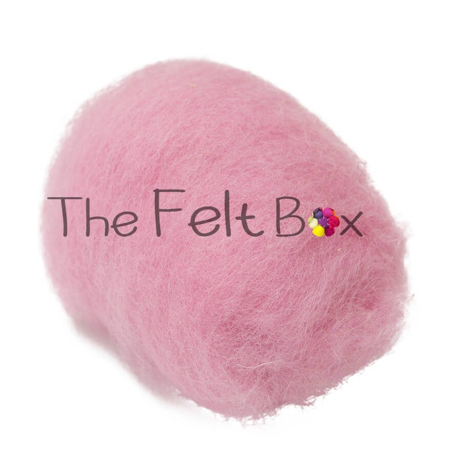 Carded NZ Wool For Needle Felting Batts - Candyfloss #48